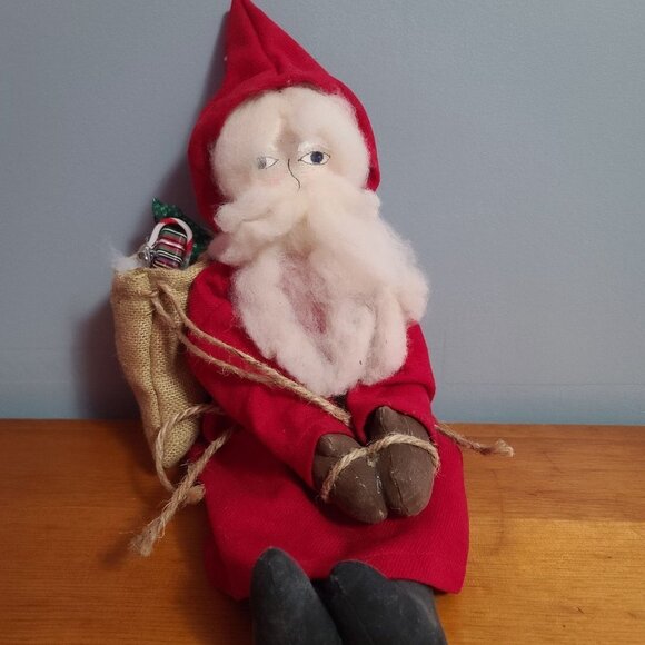 Vintage Handmade Santa Christmas doll 1990 18 Inch - Picture 6 of 7